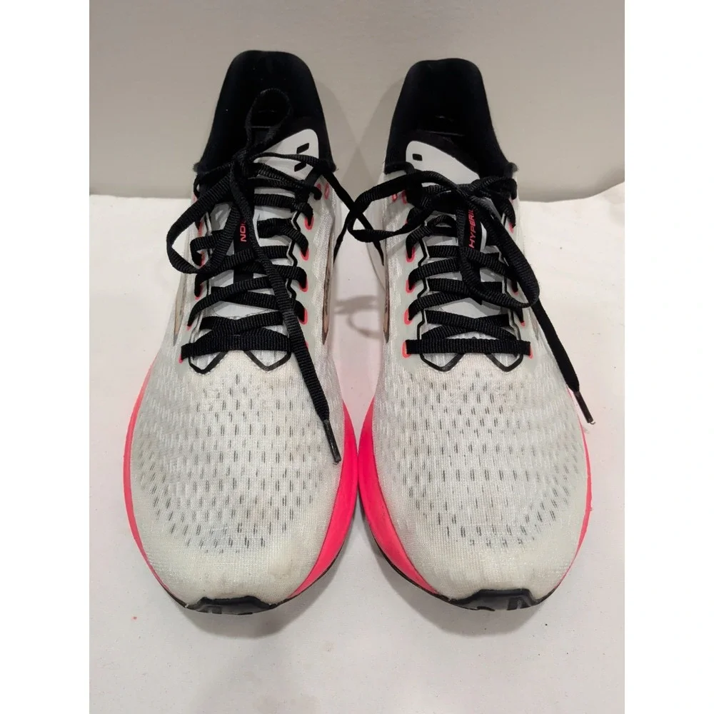 Brooks Hyperion Mens Size 11.5 Grey Fiery Coral Running Shoes 1104071D497